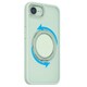 iPhone 16e用 360°回転するリング付きマットケース ライムグリーン 1847-16E-LIMEGREEN
