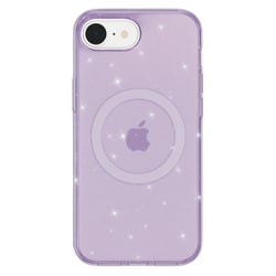 iPhone 16e用 スパンコールクリアケース パープル 1846-16E-PURPLE