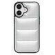 iPhone 16用 ダウンみたいなふかふかケース シルバー 1830-16-SILVER