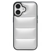 iPhone 16用 ダウンみたいなふかふかケース シルバー 1830-16-SILVER