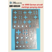 DAN 48534 1/48 WW.II ルフトバッフェ マーキング エッチングステンシル [プラモデル用品]