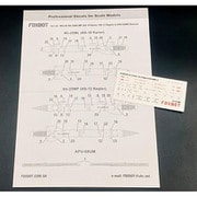 FXB72-063 1/72 Kh-25ML/MP （AS-10 カレン/AS-12 ケグラー） 空対地ミサイル＆APU-68M ランチャー データステンシルデカール [プラモデル用品]