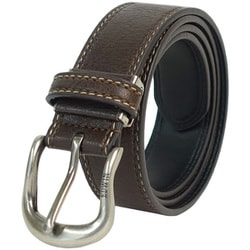 22269329 [EDWIN 0111243V 35mm PU Wステッチベルト D.BROWN]