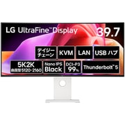 液晶モニター/UltraFine Display/39.7型/5120×2160/21:9/2500R曲面型/Nano IPS Blackパネル/アンチグレア/DisplayHDR 600/120Hz/HDMI×2 DP×1 Thunderbolt/スピーカー内蔵 40U990A-W