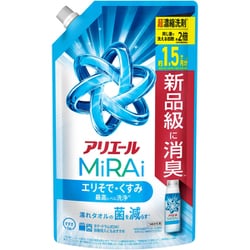 アリエール MiRAi 超濃縮コンパクト洗剤* エリそで・くすみ最高レベル洗浄* 詰め替え 特大 480g [洗濯用洗剤]