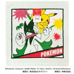 WP408100 ポケットモンスター ウォッシュタオル ピカチュウ×マスカーニャ