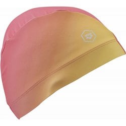 テキスタイルキャップ（YOURLINE） レディース スイミング キャップ イエロー×オレンジ（YLPK） AS4FSC72U