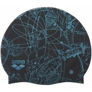 シリコーンキャップ スイミング キャップ ブラック/エメラルド（BKEM） AS5FSC20U