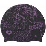 シリコーンキャップ スイミング キャップ ブラック/パープル（BKPP） AS5FSC20U