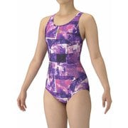 フィットネスワンピース(オープンバック ぴったりパッド) レディース 水着 PPL/ゴールド(PPGD) Lサイズ AS5FWF06L