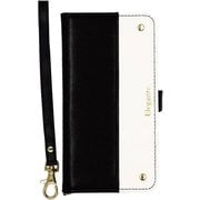 AQUOS wish5 用 ケース 手帳型 ツートン スマホケース ブラック・ホワイト EL-AQWI5-BW