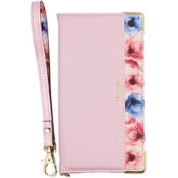 AQUOS wish5 用 ケース 手帳型 ブルーミー スマホケース フラワー ピンク BL-AQWI5-PK