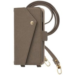 AQUOS wish5 用 ケース 手帳型 2Way スマホショルダー スマホケース シンプル くすみカラー ダークトープ 2Way-AQWI5-DT