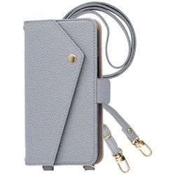 AQUOS wish5 用 ケース 手帳型 2Way スマホショルダー スマホケース シンプル くすみカラー アイスグレー 2Way-AQWI5-IG