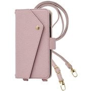 AQUOS wish5 用 ケース 手帳型 2Way スマホショルダー スマホケース シンプル くすみカラー グレイッシュピンク 2Way-AQWI5-GP