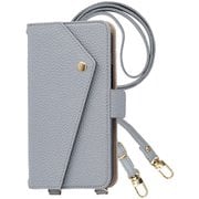 Galaxy A36 5G 用 ケース 手帳型 2Way スマホショルダー スマホケース シンプル くすみカラー アイスグレー 2Way-GAA36-IG