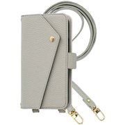 Galaxy A25 用 ケース 手帳型 2Way スマホショルダー スマホケース シンプル くすみカラー ペールグレー 2Way-GAA25-PE