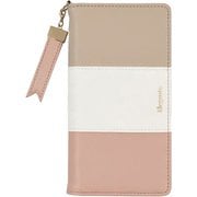 AQUOS wish5 用 ケース 手帳型 トリコロール スマホケース ストロベリーココア NTR-AQWI5-SC