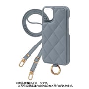Google Pixel 9a 用 ケース キルティングショルダーケース スマホケース ショルダータイプ スタンド機能 グレイッシュアクア QS-PIX9A-GA