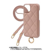 Google Pixel 9a 用 ケース キルティングショルダーケース スマホケース ショルダータイプ スタンド機能 グレイッシュピンク QS-PIX9A-GP