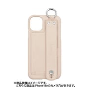 iPhone 16e 用 ケース ベルト付き スマホケース スタンド機能 カード収納 背面 Lontan/アイボリー LBC-IP16e-IV