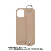 iPhone 16e 用 ケース ベルト付き スマホケース スタンド機能 カード収納 背面 Lontan/モカベージュ LBC-IP16e-MB