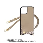 iPhone 16e 用 ケース スマホショルダー スマホケース ショルダータイプ くすみカラー アニマル×フォーン SH-IP16e-ANFA