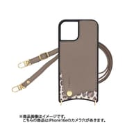 iPhone 16e 用 ケース スマホショルダー スマホケース ショルダータイプ くすみカラー アニマル×トープ SH-IP16e-ANTP