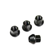 17HEX レーシングナット M12x1.25 BK(ブラック) 25mm(ショートタイプ) 4個パック 74130000221BK