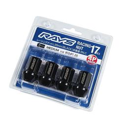 17HEX レーシングナット 非貫通タイプ L35 4PC M12X1.25 BK 74130000013BK