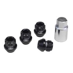 17HEX レーシングロックセット M12x1.25 BK(ブラック) 25mm（ショートタイプ） 74130000255BK