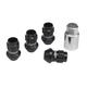 17HEX レーシングロックセット M12x1.5 BK(ブラック) 35mm（ミディアムタイプ） 74130000252BK