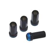 17HEXレーシング 2ピースナットセット M12x1.5 ブラックメッキ/ブルー 48mm 74130000206BK
