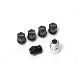 19HEXロック&ナットセット 5H用 M12X1.25 全長31mm BK(ブラック) 74081000001BK
