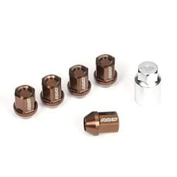 ジュラルミンロック&ナットセット L32 5H用 M12x1.25 ブロンズアルマイト 19HEX 20個セット 74020001110BR