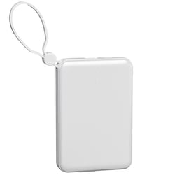 ケーブル一体型モバイルバッテリー 10000mAh PD20W ホワイト HD4-MBTC10W2CPD20WH