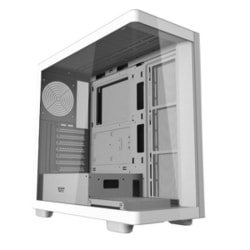 湾曲一体ガラスピラーレス ATX対応 PCケース ホワイト DS900GWHITE＋TYPE-C