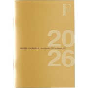 限定 10月始まり(2025.10 - 2027.1) F.O.B COOP ミニダイアリーノートA6・マンスリー 金 2026年版 PBF55GO26