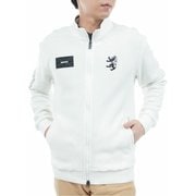 ゴルフウェアメンズ 25F ニットライク トラックジャケット LLサイズ WHT ADMA565