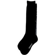 24F バックロゴ ハイソックス レディース Fサイズ BLK ADMB4B21