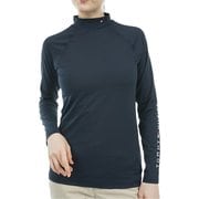 ゴルフウェアレディース モックネックインナー Lサイズ NVY THLA490
