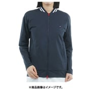 ゴルフウェアレディース 25F 袖エンボスロゴ スウェットジャケット Mサイズ NVY THLA558