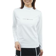 ゴルフウェアレディース 25F ベア天 長袖モックネックシャツ Lサイズ WHT THLA563