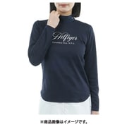 ゴルフウェアレディース 25F ロゴジャガ-ド 長袖モックネック Lサイズ NVY THLA570