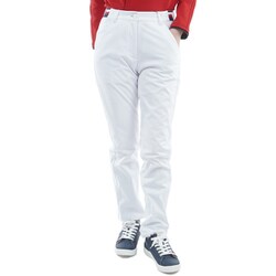 ゴルフウェアレディース 25F ウィンドプルーフ ロングパンツ Lサイズ WHT THLA589