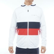 ゴルフウェアメンズ 25F スウェット フーディージャケット LLサイズ WHT THMA559