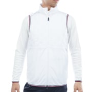 ゴルフウェアメンズ 25F 高周波 中綿キルトベスト LLサイズ WHT THMA577