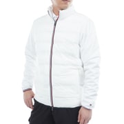 ゴルフウェアメンズ 25F ロゴ入り接結キルト 中綿JKT Mサイズ WHT THMA578
