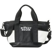 25F ラウンドバッグ MONOCHROME MICKEY BLK XYMG5FB2