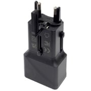 NP-12 [海外コンセント用 USB 充電 アダプター 変換プラグ （A/C/SE/O/BF） トラベルアダプター 急速充電 PD PPS 25W 収納ポーチ付き USB-A / USB-C 海外専用 ブラック]